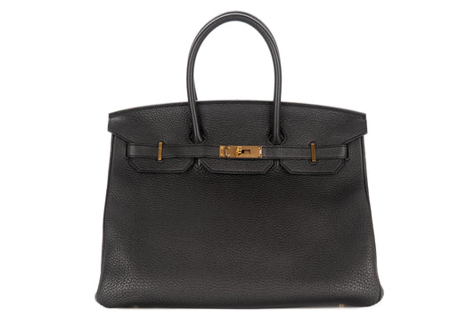 Hermès Birkin 35 Noir - Black Togo Gold Hardware - view 1