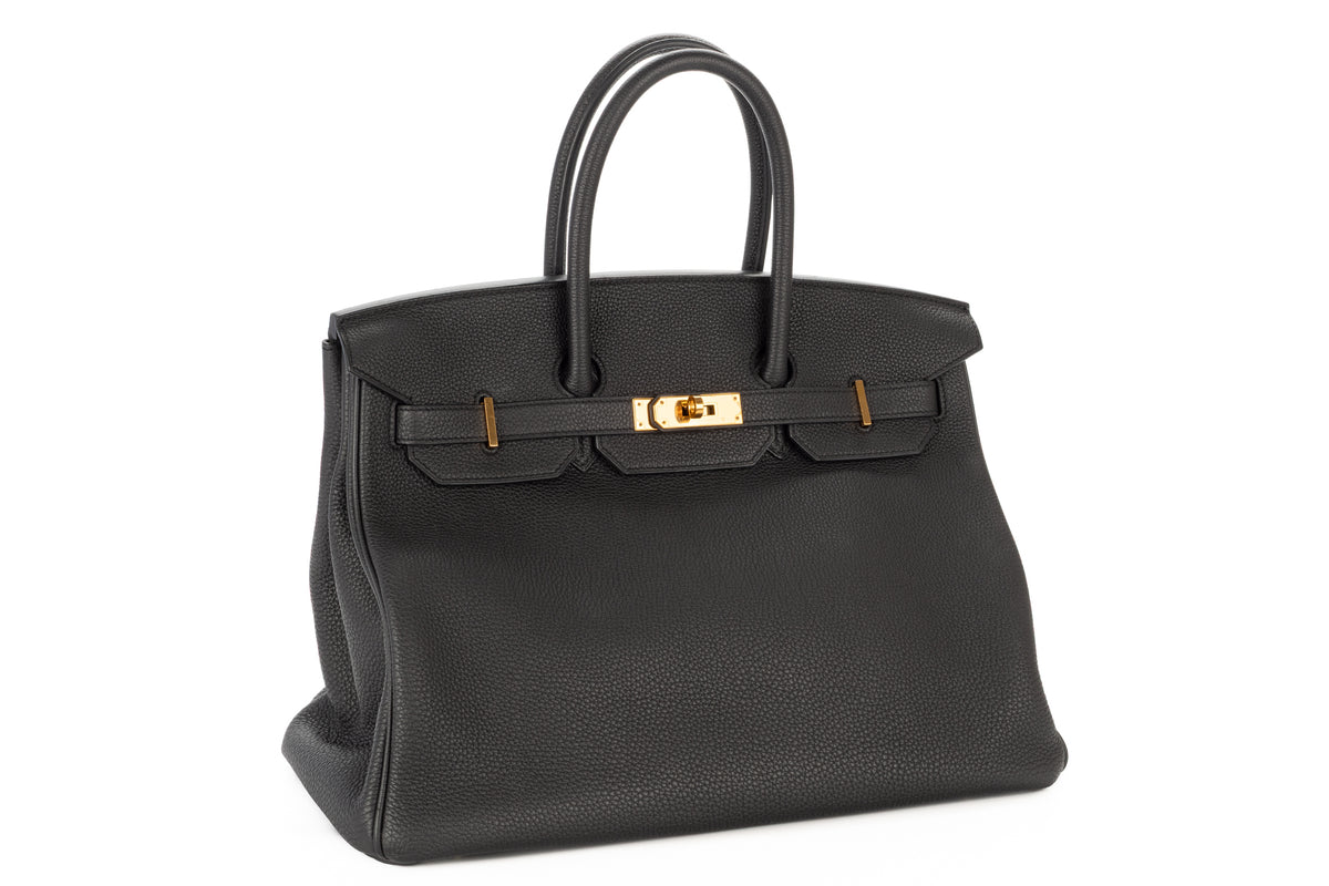 Hermès Birkin 35 Noir - Black Togo Gold Hardware - view 2