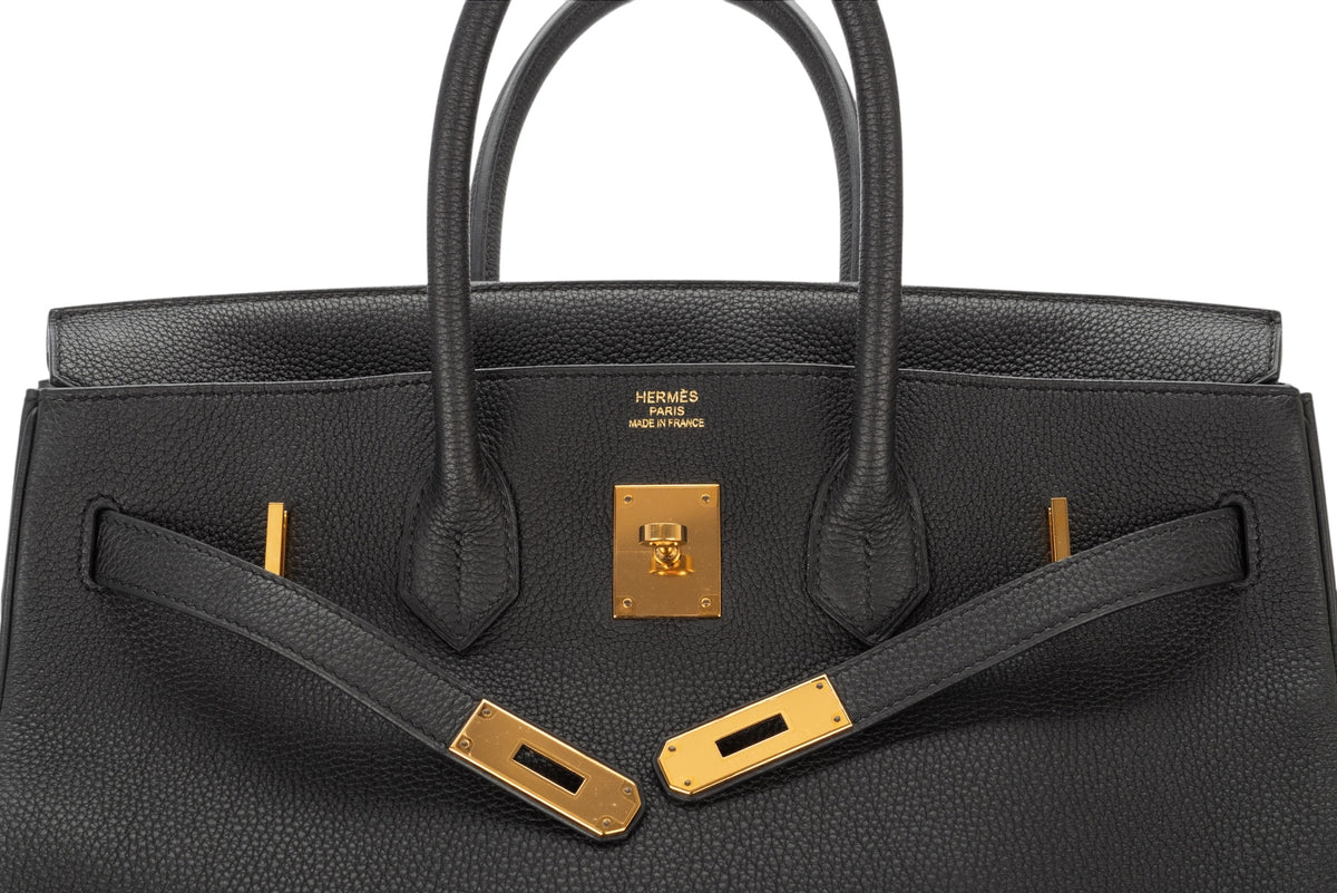 Hermès Birkin 35 Noir - Black Togo Gold Hardware - view 8