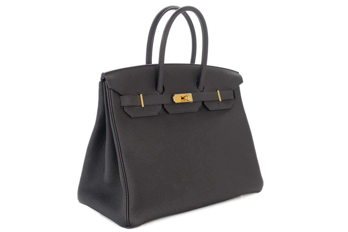 Hermès Birkin 35 Noir / Black Togo Gold Hardware - view 2