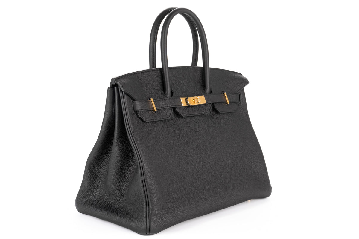 Hermès Birkin 35 Noir - Black Togo Gold Hardware - view 2