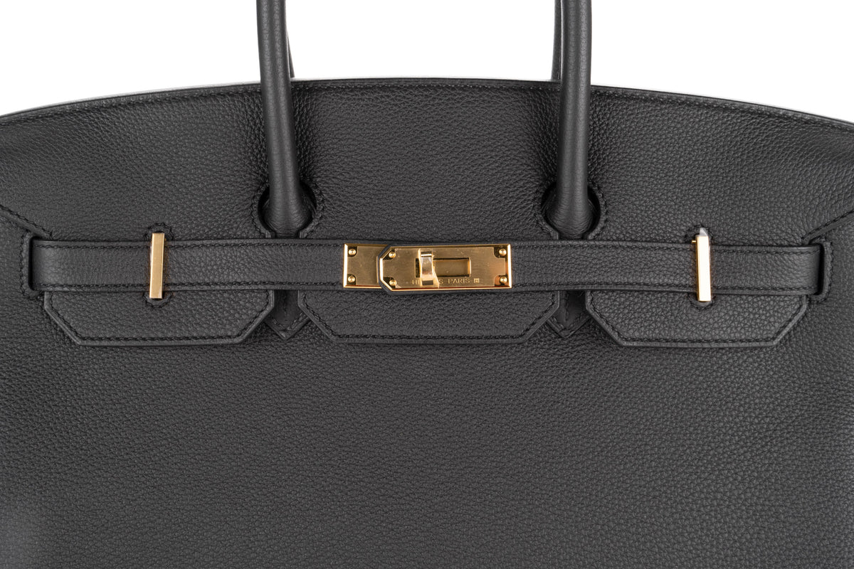 Hermès Birkin 35 Noir - Black Togo Gold Hardware - view 7