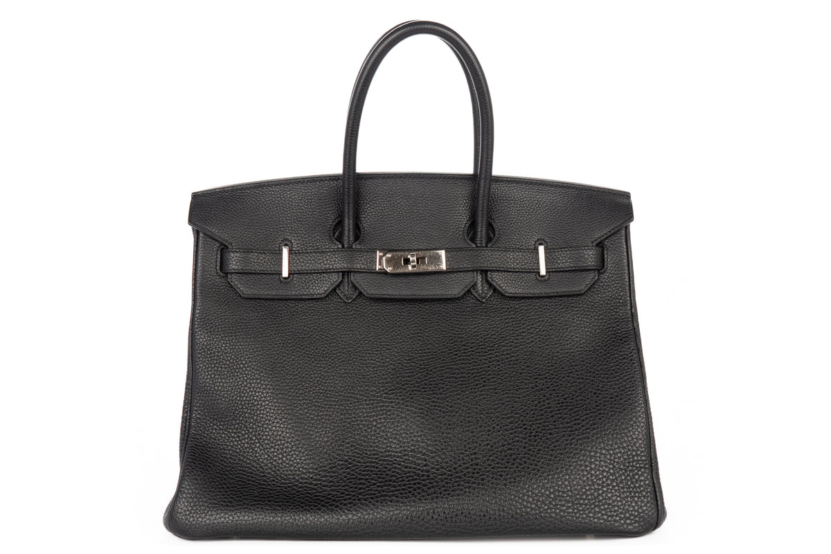 Hermès Birkin 35 Noir - Black Togo Palladium Hardware - view 1