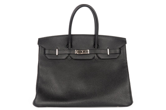 Hermès Birkin 35 Noir - Black Togo Palladium Hardware - view 1
