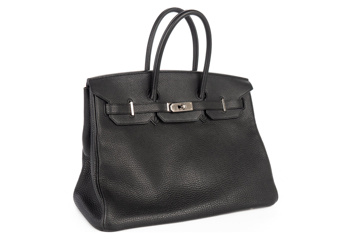 Hermès Birkin 35 Noir - Black Togo Palladium Hardware - view 2