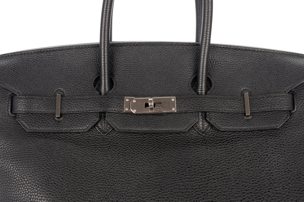 Hermès Birkin 35 Noir - Black Togo Palladium Hardware - view 7