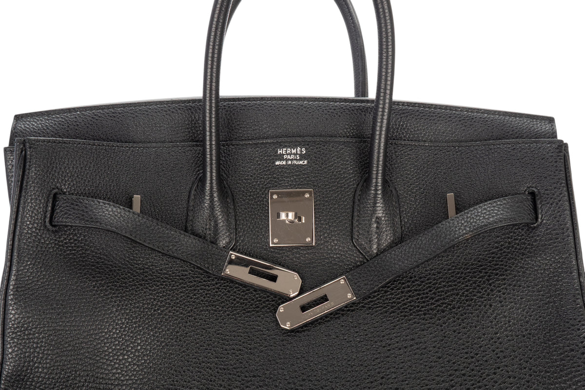 Hermès Birkin 35 Noir - Black Togo Palladium Hardware - view 8