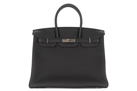 Hermès Birkin 35 Noir - Black Togo Palladium Hardware - view 1