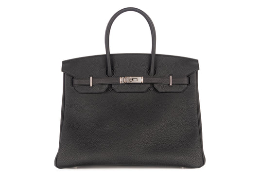 Hermès Birkin 35 Noir - Black Togo Palladium Hardware - view 1