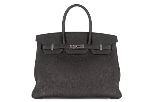 Hermès Birkin 35 Noir - Black Togo Palladium Hardware - view 1