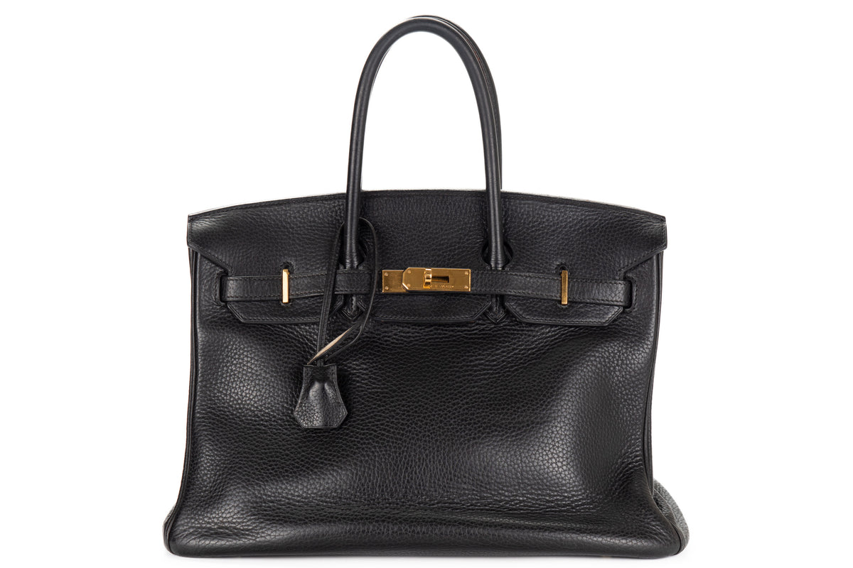 Hermès Birkin 35 Noir Clemence Gold Hardware - view 1