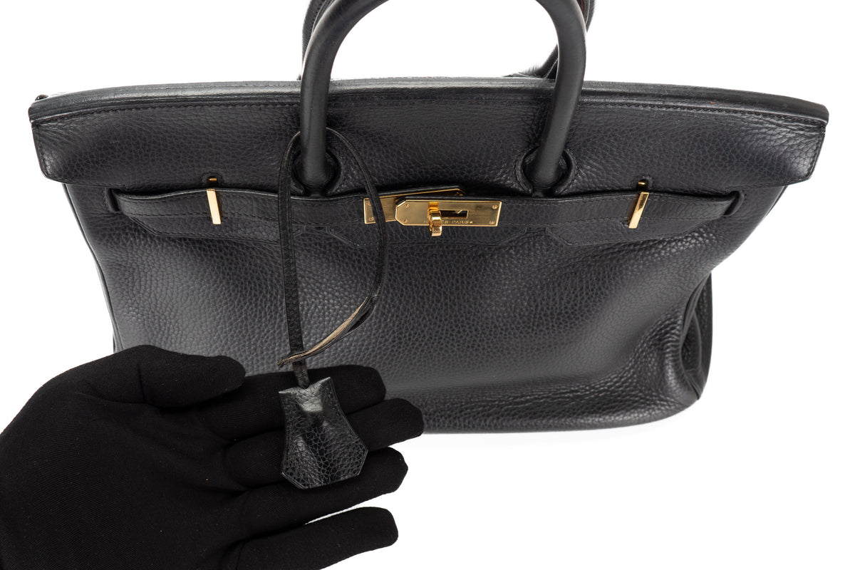 Hermès Birkin 35 Noir Clemence Gold Hardware - view 11