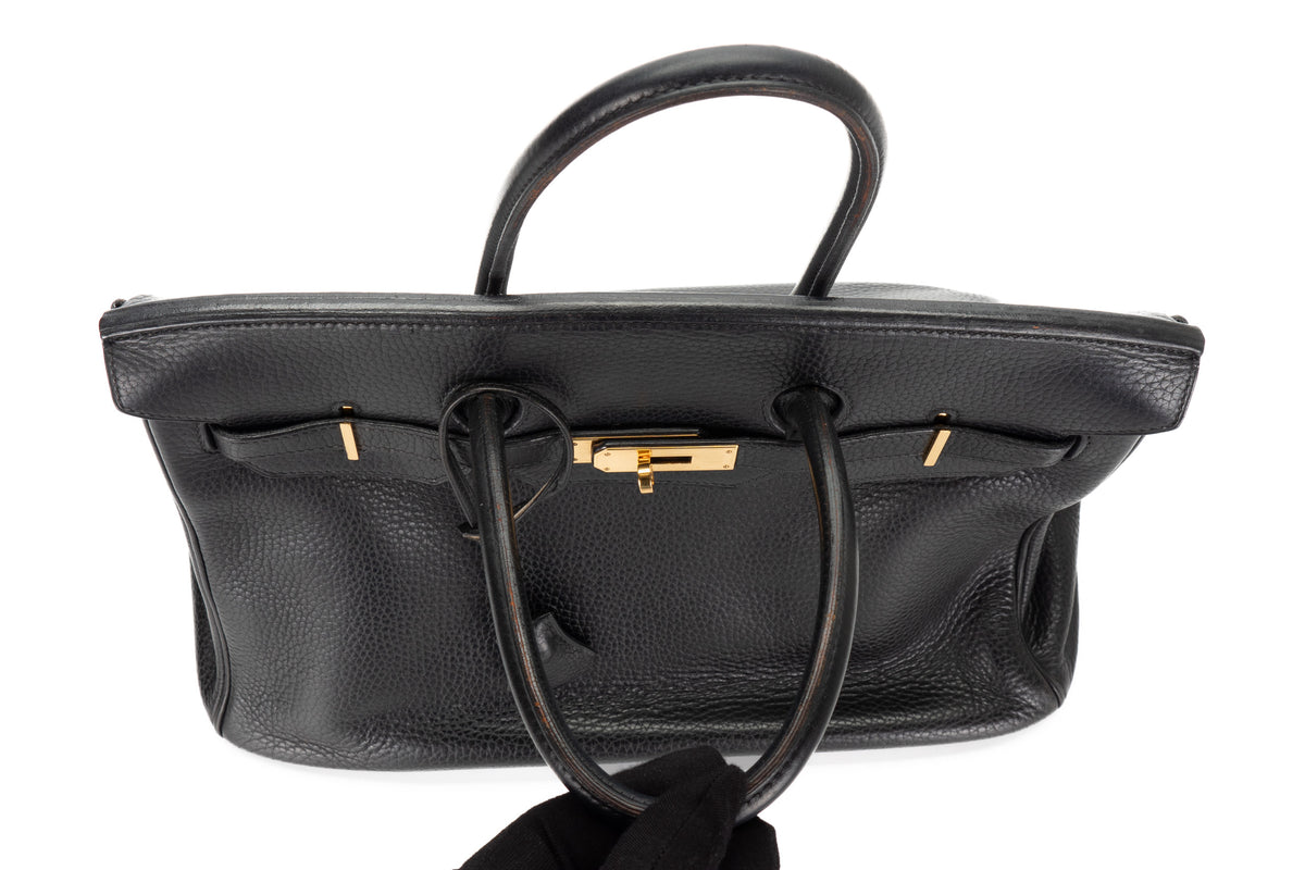 Hermès Birkin 35 Noir Clemence Gold Hardware - view 16