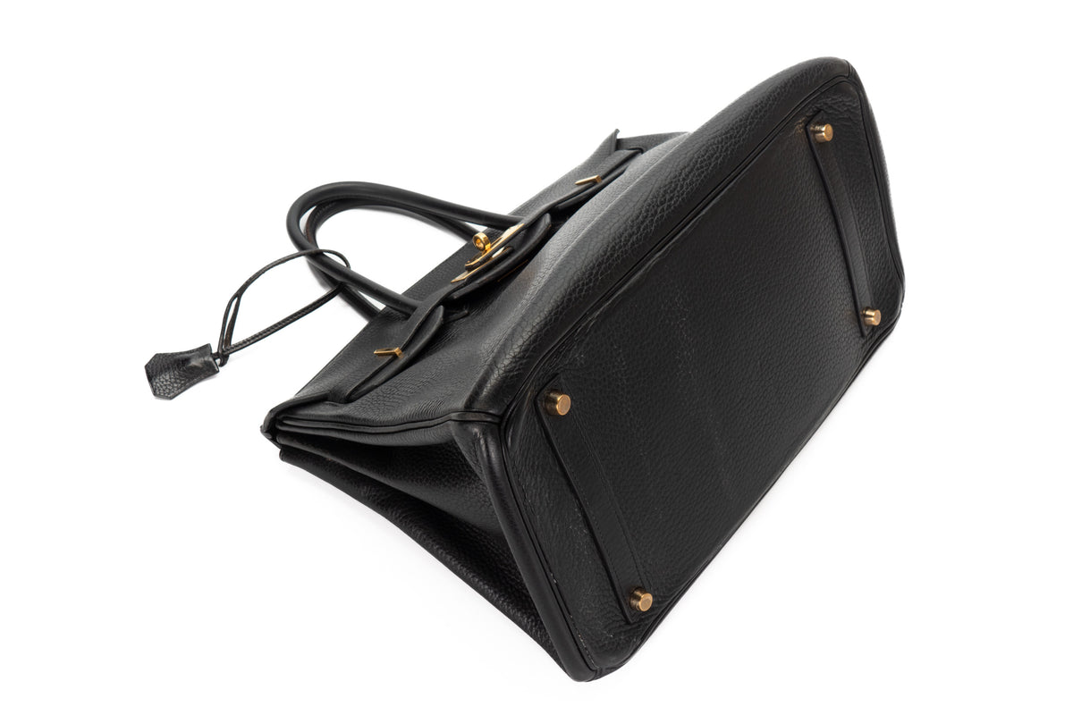 Hermès Birkin 35 Noir Clemence Gold Hardware - view 7