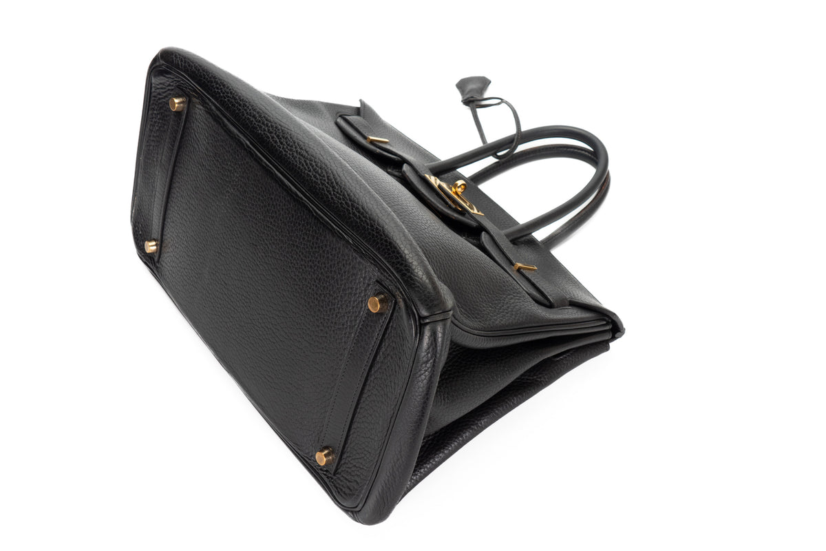 Hermès Birkin 35 Noir Clemence Gold Hardware - view 8