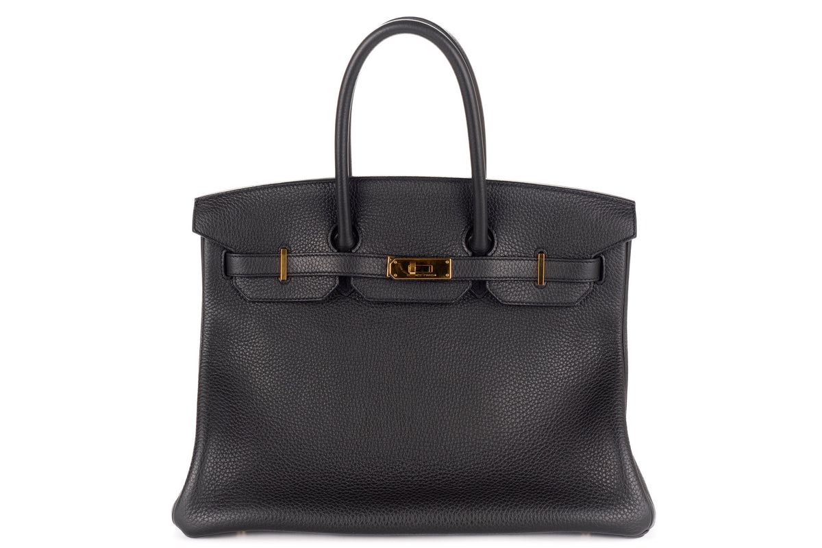 Hermès Birkin 35 Noir Clemence Gold Hardware - view 1