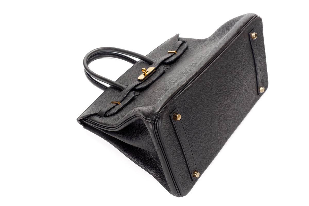 Hermès Birkin 35 Noir Clemence Gold Hardware - view 11