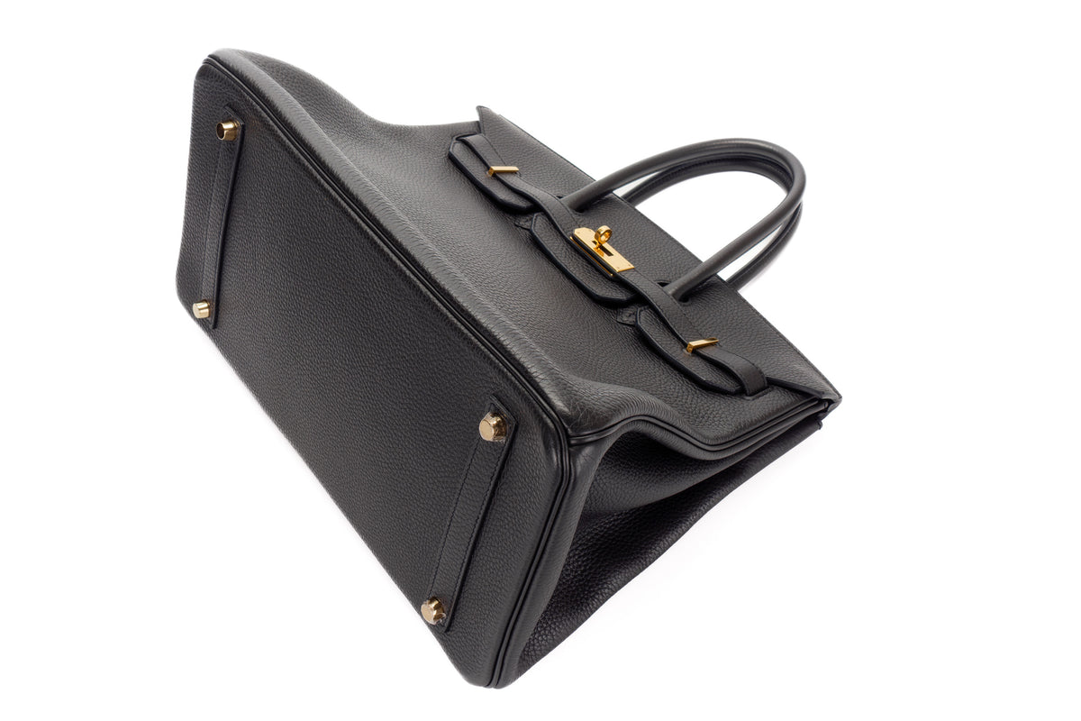 Hermès Birkin 35 Noir Clemence Gold Hardware - view 12
