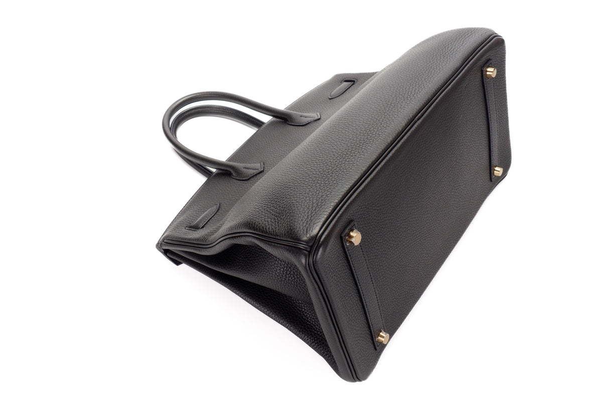 Hermès Birkin 35 Noir Clemence Gold Hardware - view 13