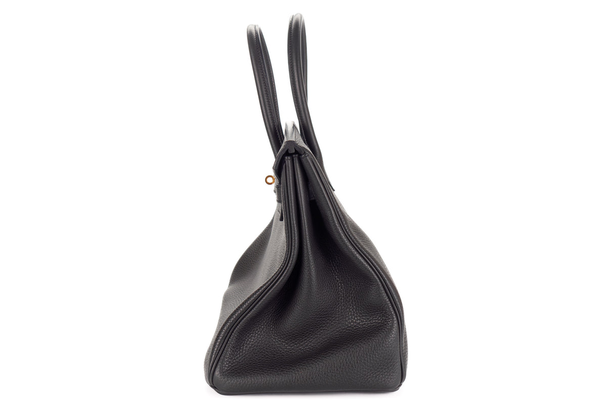 Hermès Birkin 35 Noir Clemence Gold Hardware - view 4