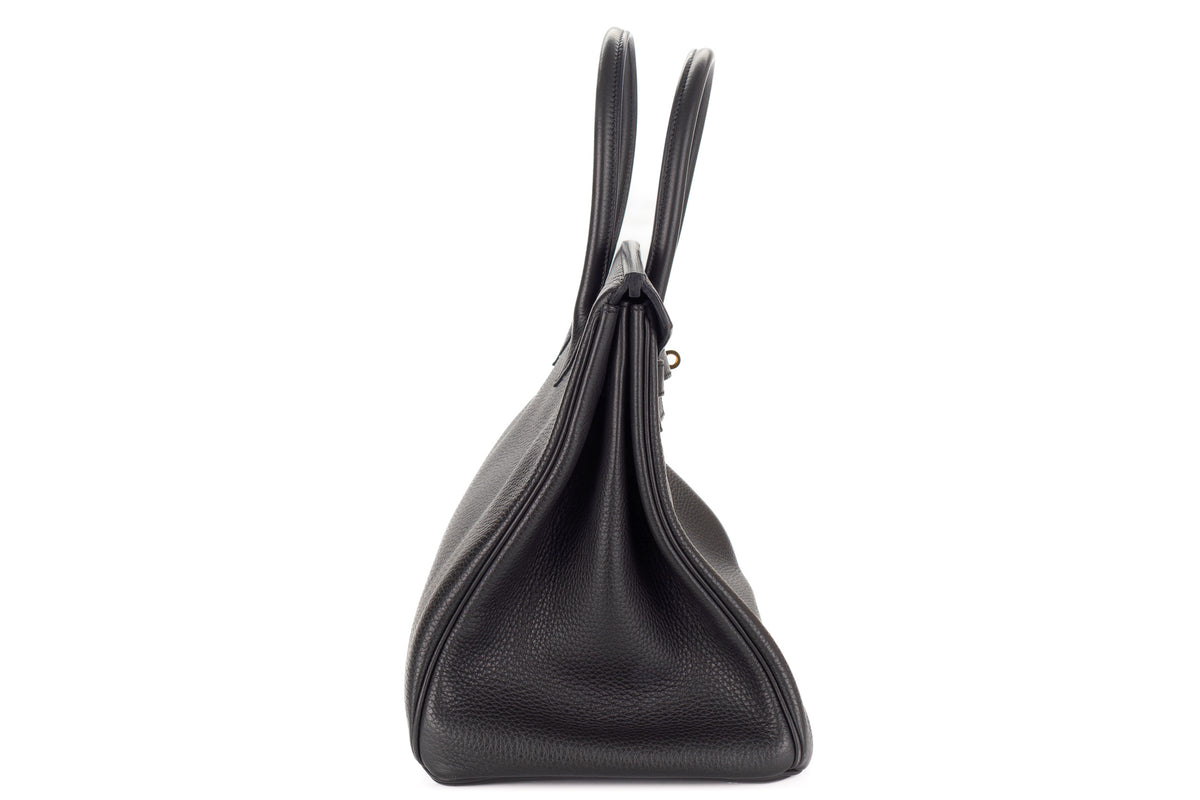 Hermès Birkin 35 Noir Clemence Gold Hardware - view 5