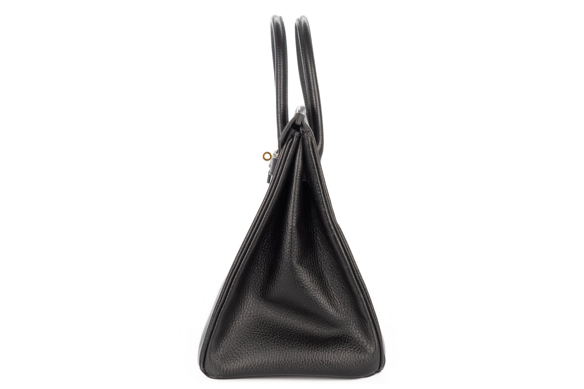 Hermès Birkin 35 Noir Fjord Gold Hardware - view 4