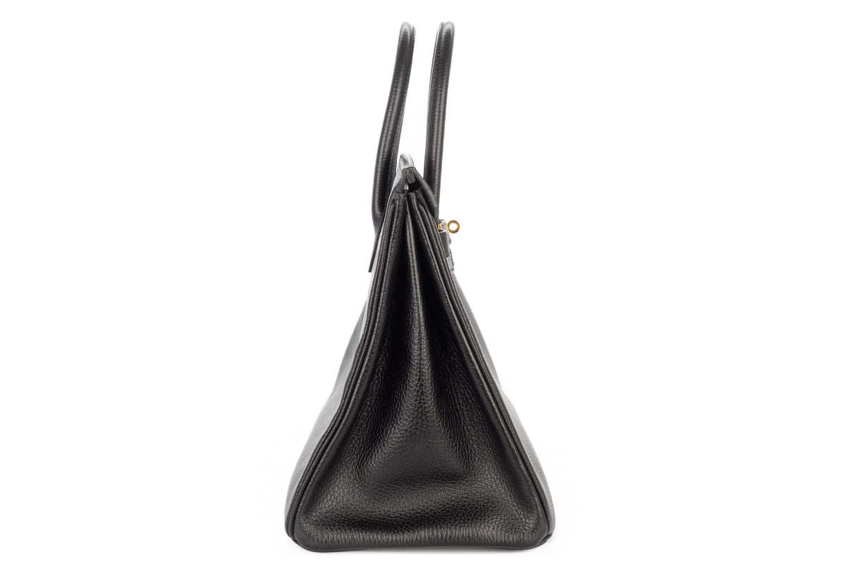 Hermès Birkin 35 Noir Fjord Gold Hardware - view 5