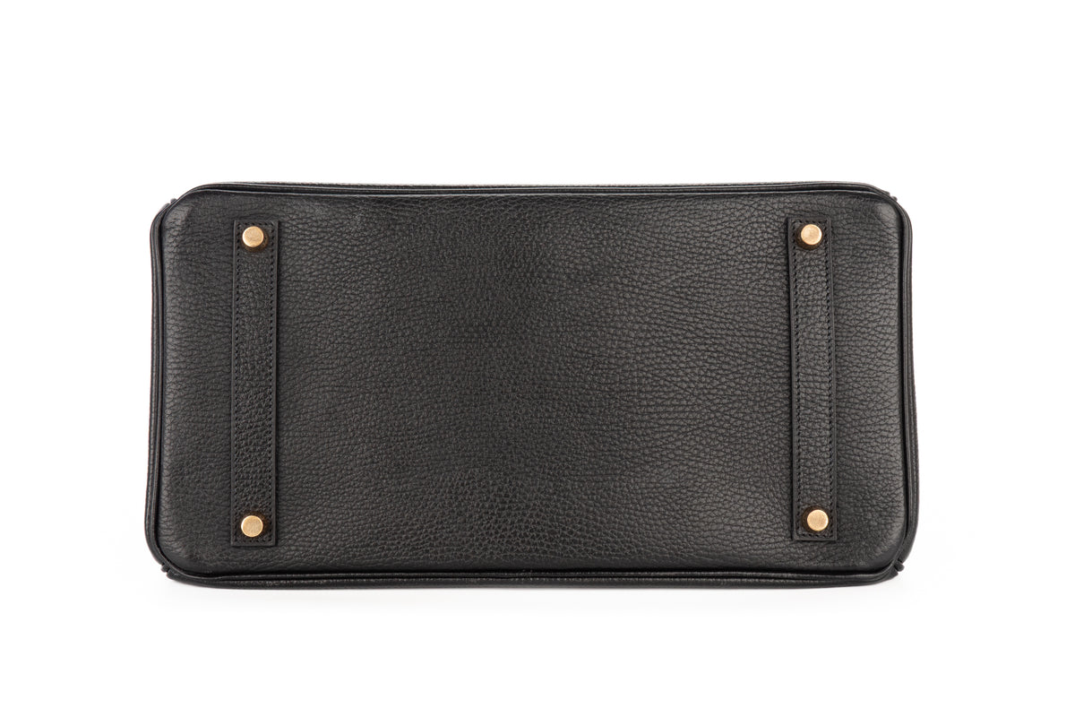 Hermès Birkin 35 Noir Fjord Gold Hardware - view 6