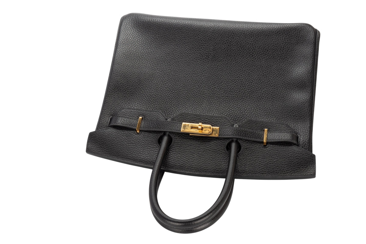 Hermès Birkin 35 Noir Fjord Gold Hardware - view 8