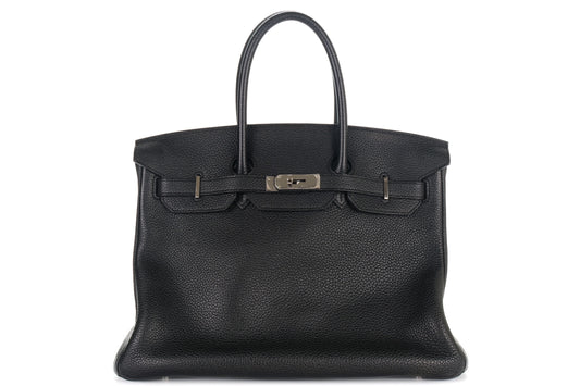 Hermès Birkin 35 Noir - Black Togo Palladium Hardware - view 1