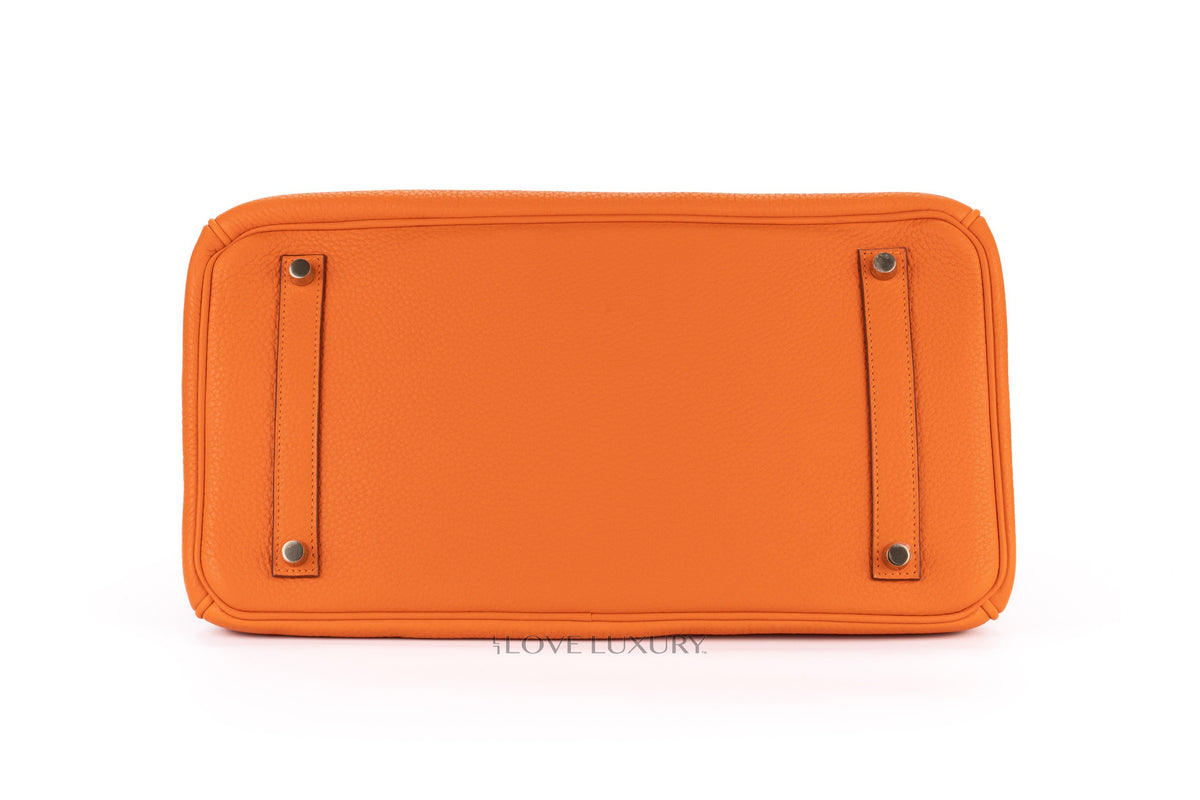 Hermès Birkin 35 Orange Clemence Gold Hardware - view 6