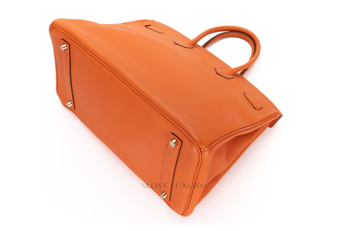Hermès Birkin 35 Orange Togo Gold Hardware - view 12