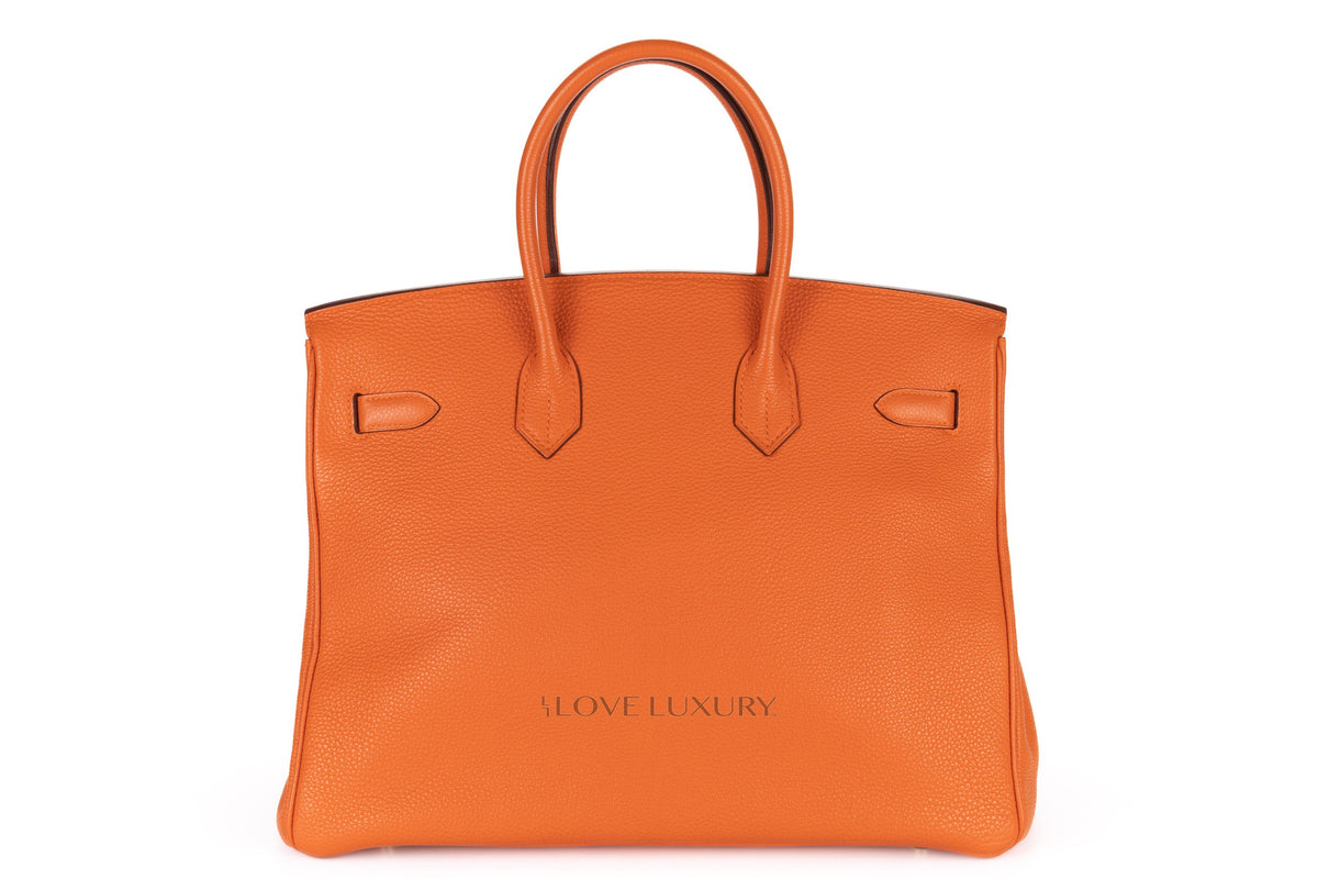 Hermès Birkin 35 Orange Togo Gold Hardware - view 3