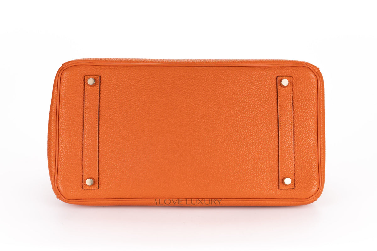 Hermès Birkin 35 Orange Togo Gold Hardware - view 6