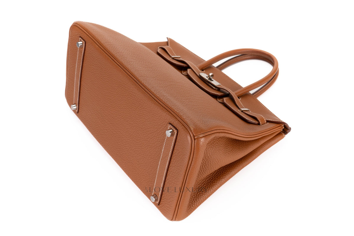 Hermès Birkin 35 Gold Togo Palladium Hardware - view 10