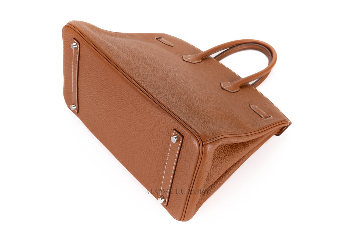 Hermès Birkin 35 Gold Togo Palladium Hardware - view 12