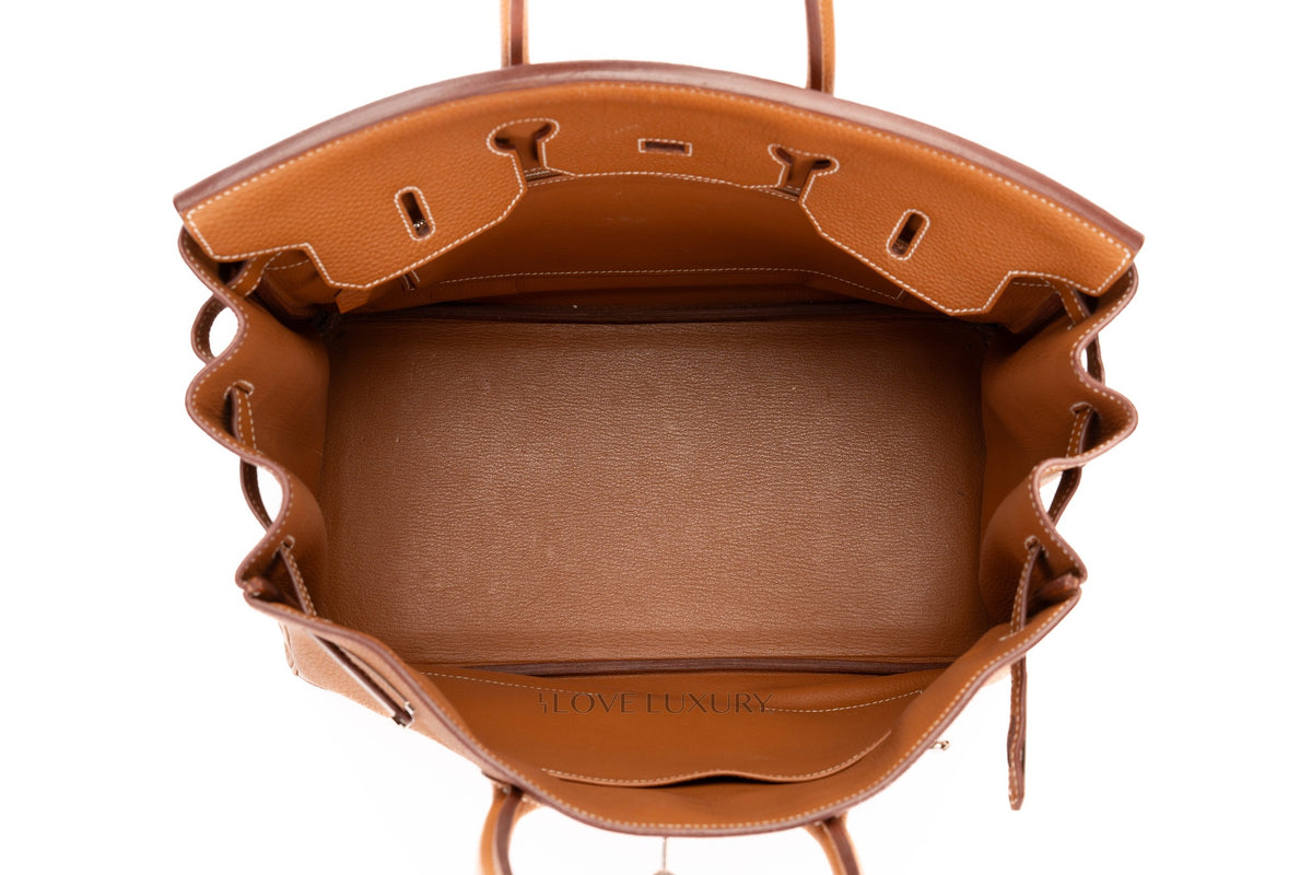Hermès Birkin 35 Gold Togo Palladium Hardware - view 13