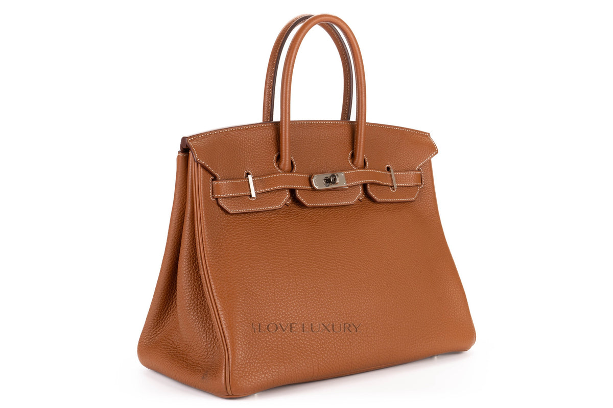 Hermès Birkin 35 Gold Togo Palladium Hardware - view 2