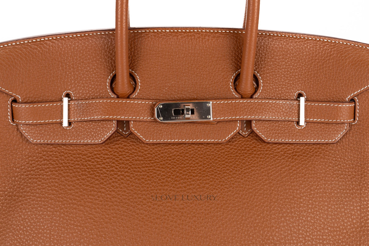Hermès Birkin 35 Gold Togo Palladium Hardware - view 7