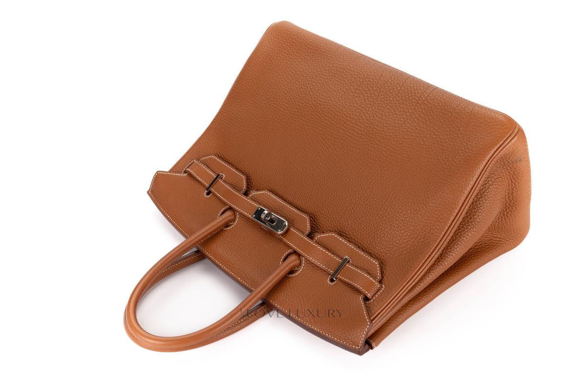 Hermès Birkin 35 Gold Togo Palladium Hardware - view 8