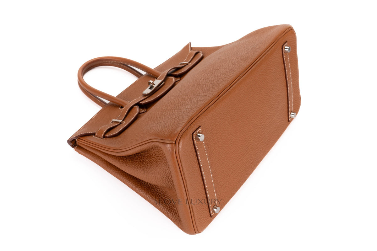 Hermès Birkin 35 Gold Togo Palladium Hardware - view 9