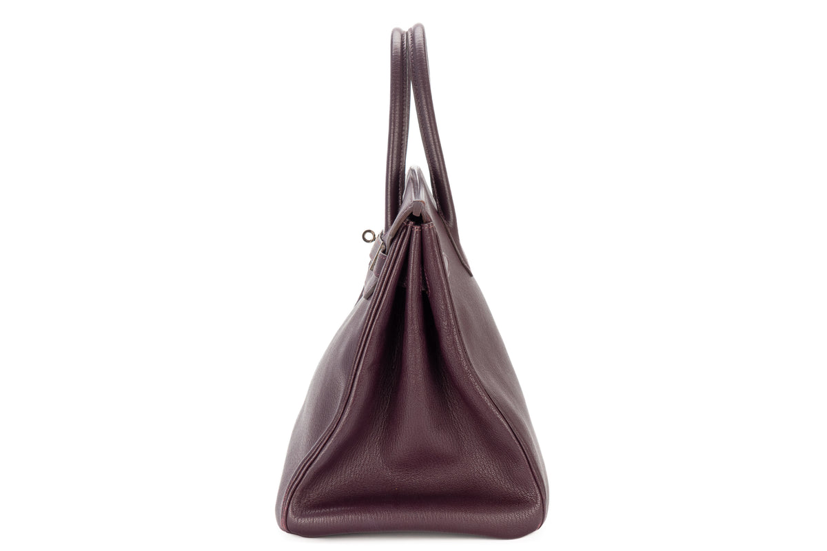 Hermès Birkin 35 Raisin Chevre Palladium Hardware - view 4