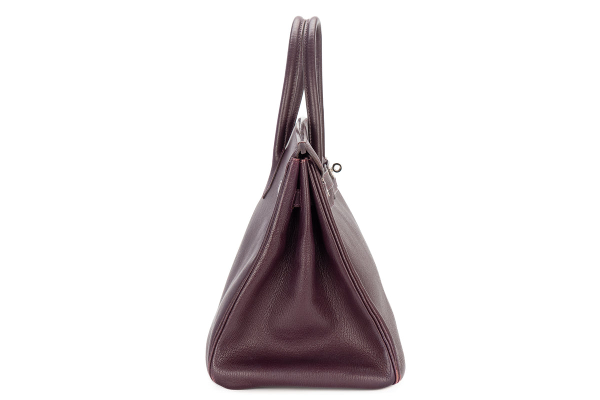 Hermès Birkin 35 Raisin Chevre Palladium Hardware - view 5