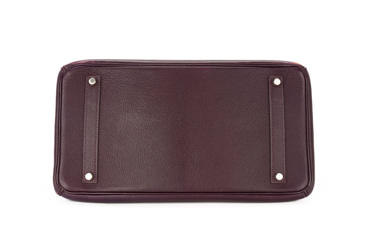 Hermès Birkin 35 Raisin Chevre Palladium Hardware - view 6