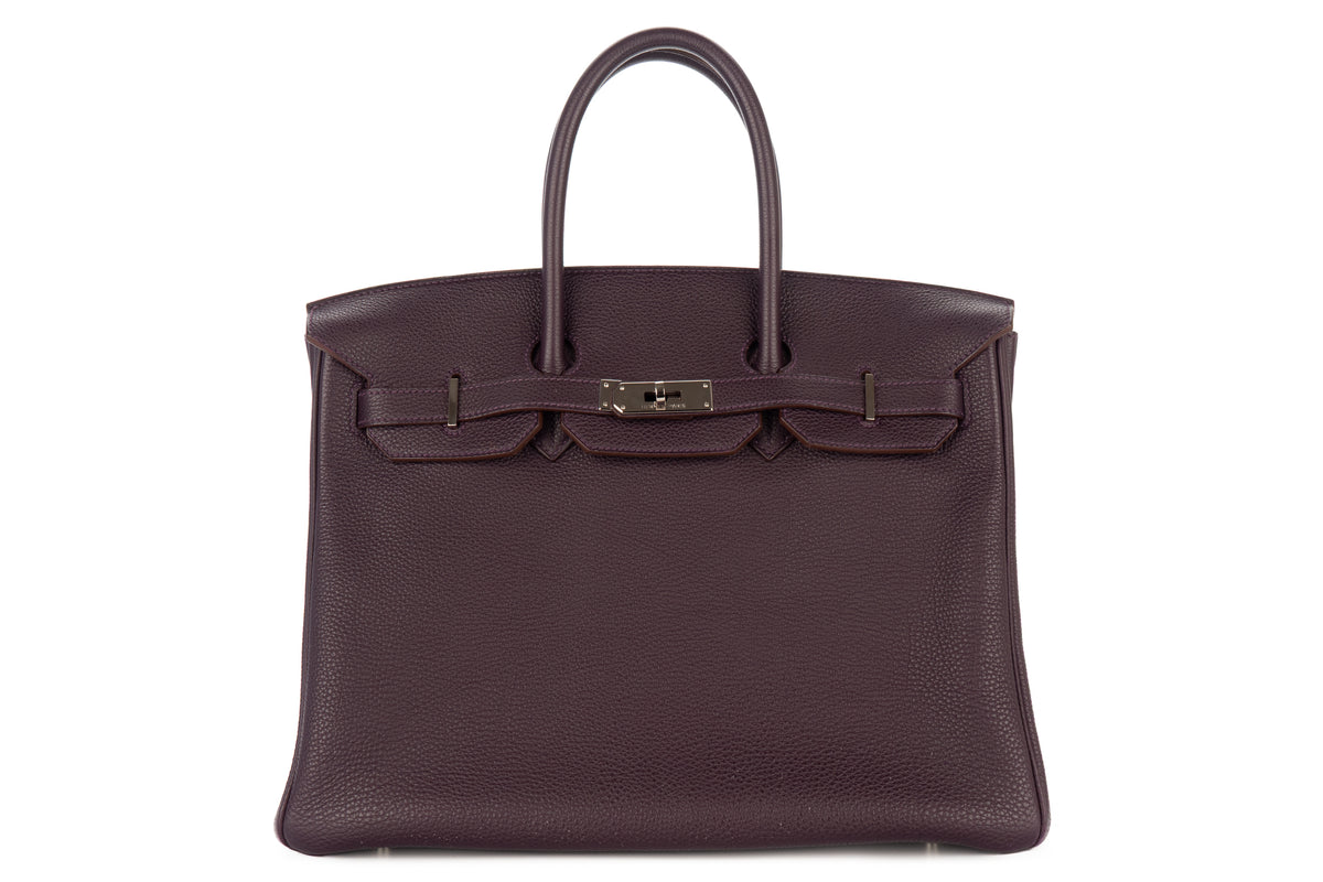 Hermès Birkin 35 Raisin Togo Palladium Hardware - view 1