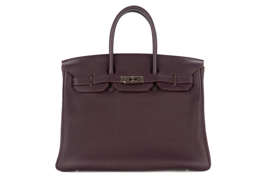 Hermès Birkin 35 Raisin Togo Palladium Hardware - view 1