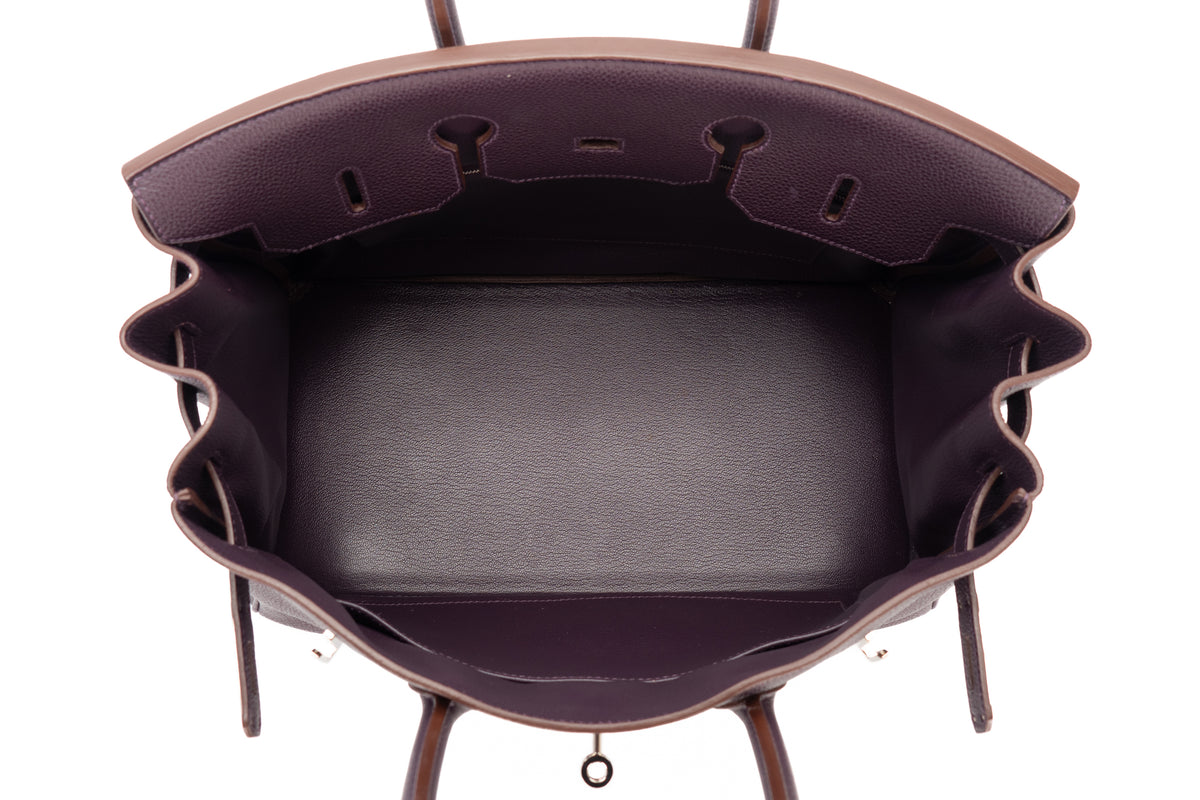 Hermès Birkin 35 Raisin Togo Palladium Hardware - view 10