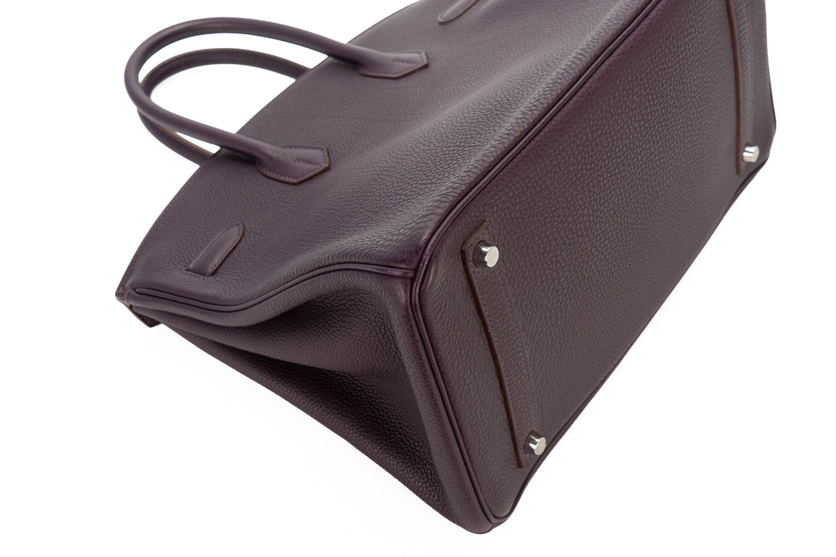 Hermès Birkin 35 Raisin Togo Palladium Hardware - view 13