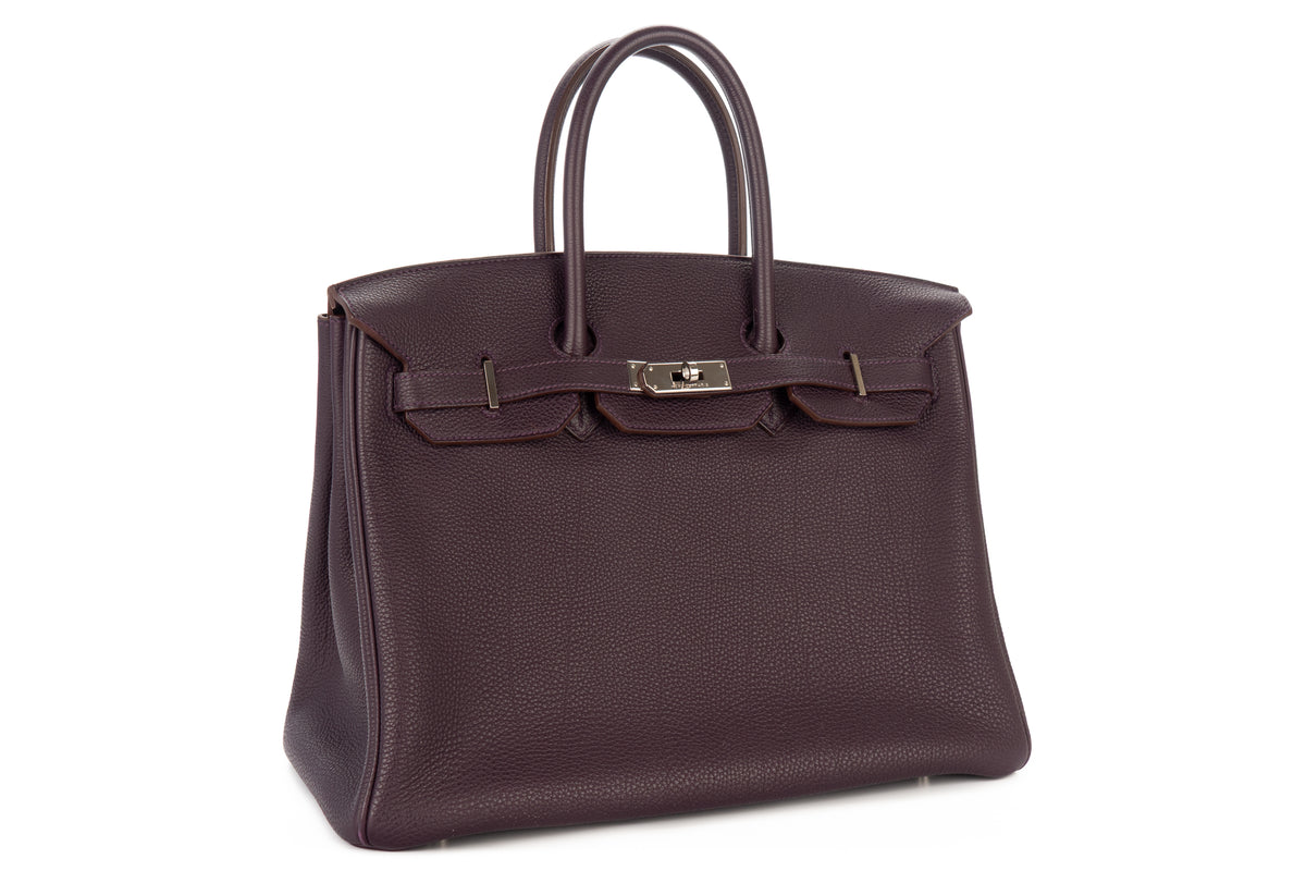 Hermès Birkin 35 Raisin Togo Palladium Hardware - view 2