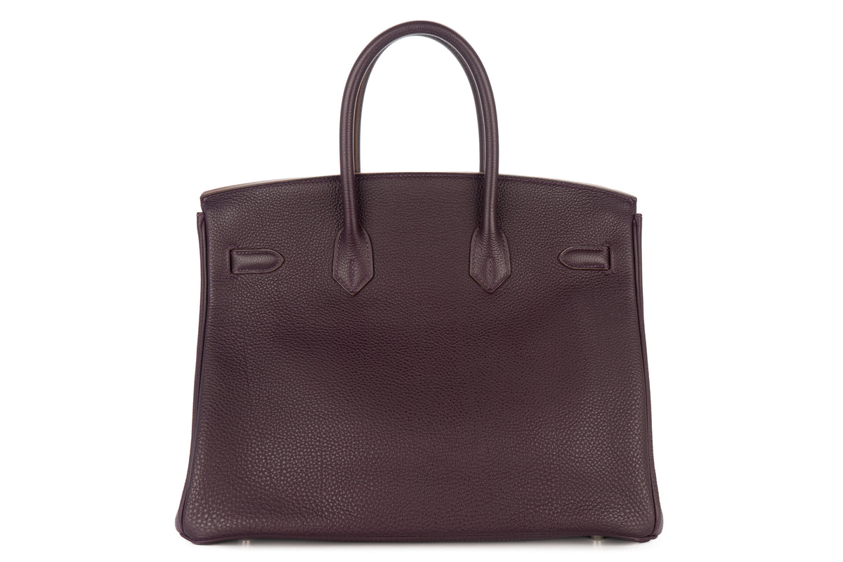 Hermès Birkin 35 Raisin Togo Palladium Hardware - view 3